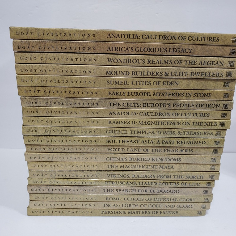 Time Life Lost Civilizations Book Set Lot of 20 Gold Hardcover  History